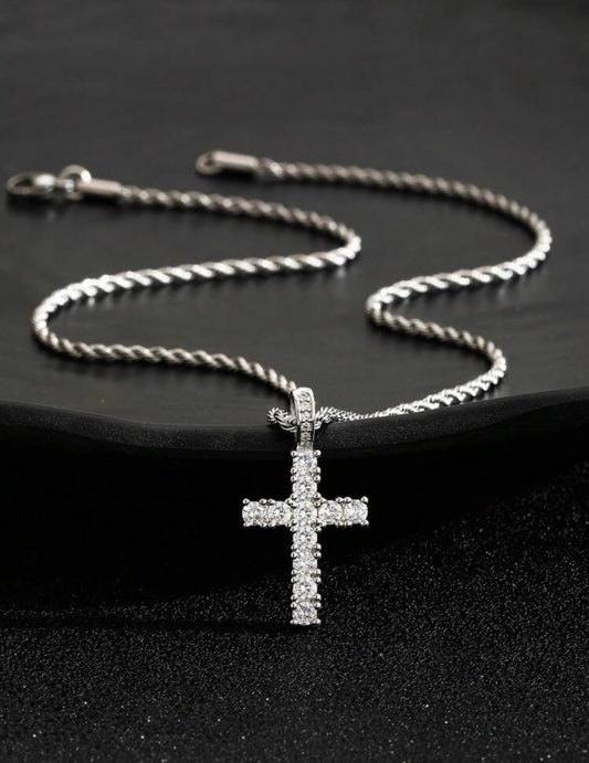 CELESTIAL CROSS CHAIN| SILVER