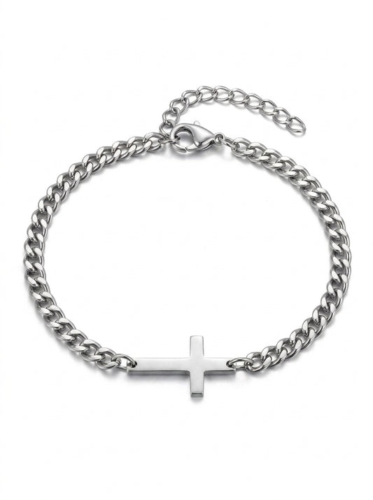 CROSS BRACELET | SILVER