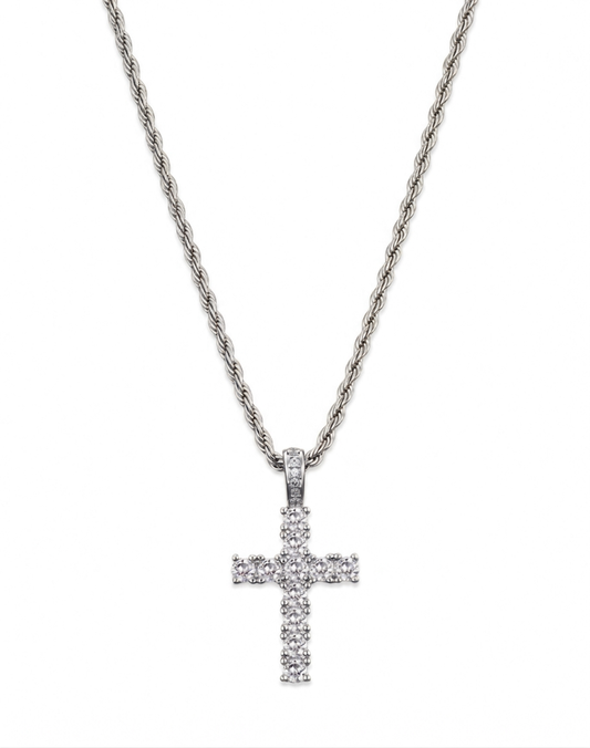 CELESTIAL CROSS CHAIN| SILVER