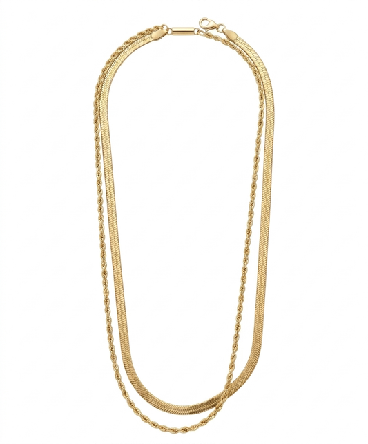 LAYERED CHAIN | 18K GOLD