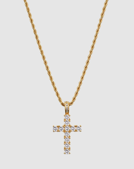 CELESTIAL CROSS CHAIN | 18K GOLD