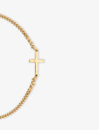 CROSS BRACELET | 18K GOLD