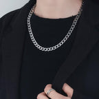 Stainless Steel Cuban Chain Necklace