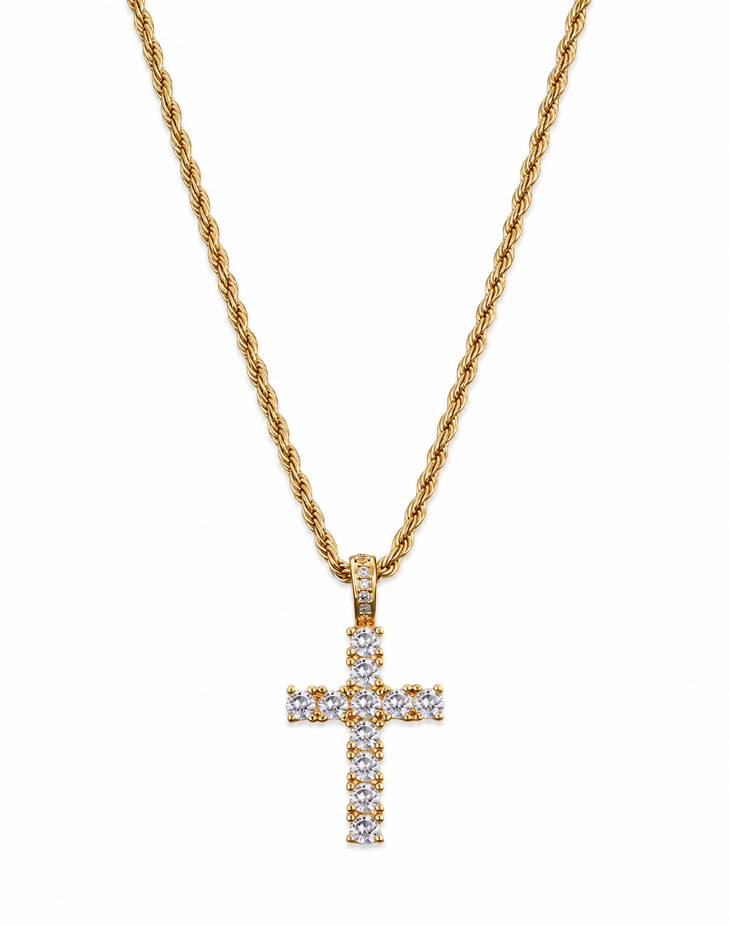 CELESTIAL CROSS CHAIN | 18K GOLD