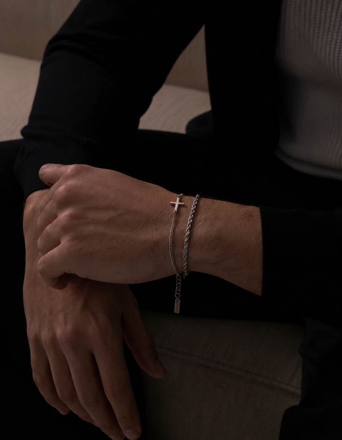 CROSS BRACELET | SILVER