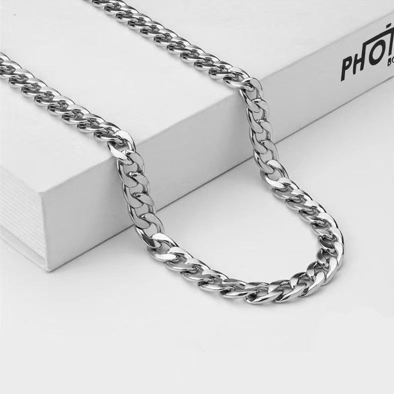Stainless Steel Cuban Chain Necklace