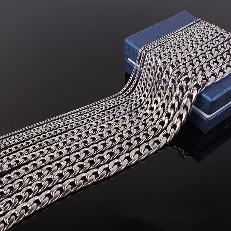 Stainless Steel Cuban Chain Necklace