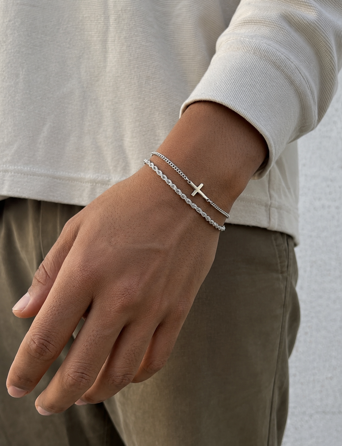 CROSS BRACELET | SILVER