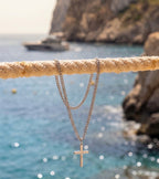CROSS X ROPE 3MM SET | SILVER