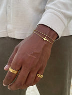 CROSS BRACELET | 18K GOLD