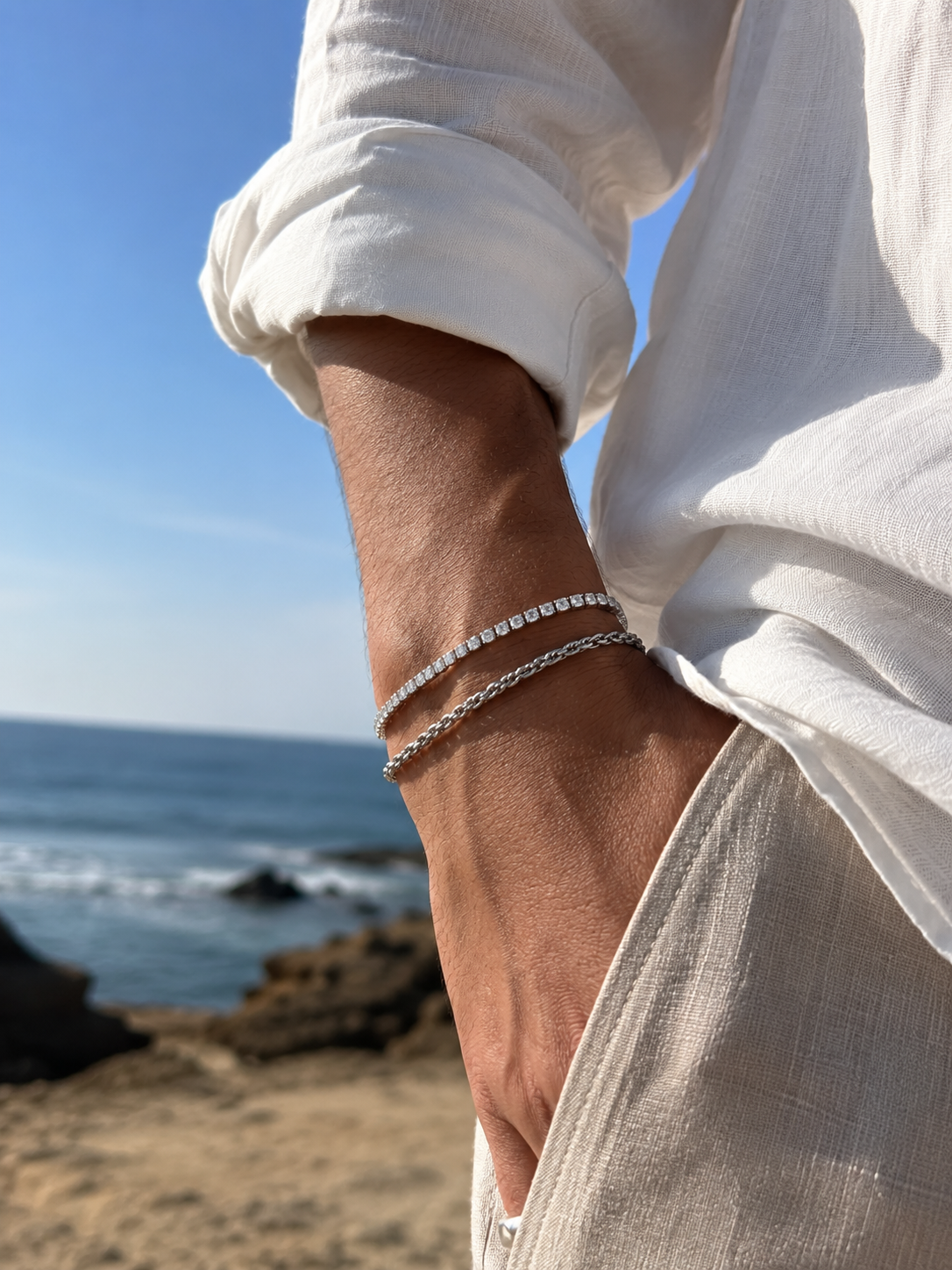 CRYSTAL BRACELET | SILVER