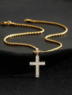 CELESTIAL CROSS CHAIN | 18K GOLD
