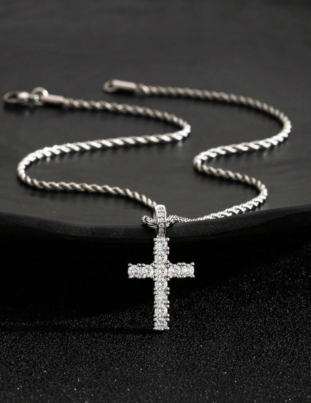 CELESTIAL CROSS CHAIN| SILVER