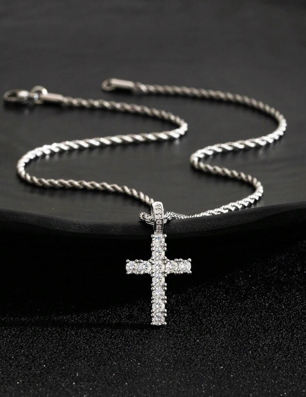 CELESTIAL CROSS CHAIN| SILVER
