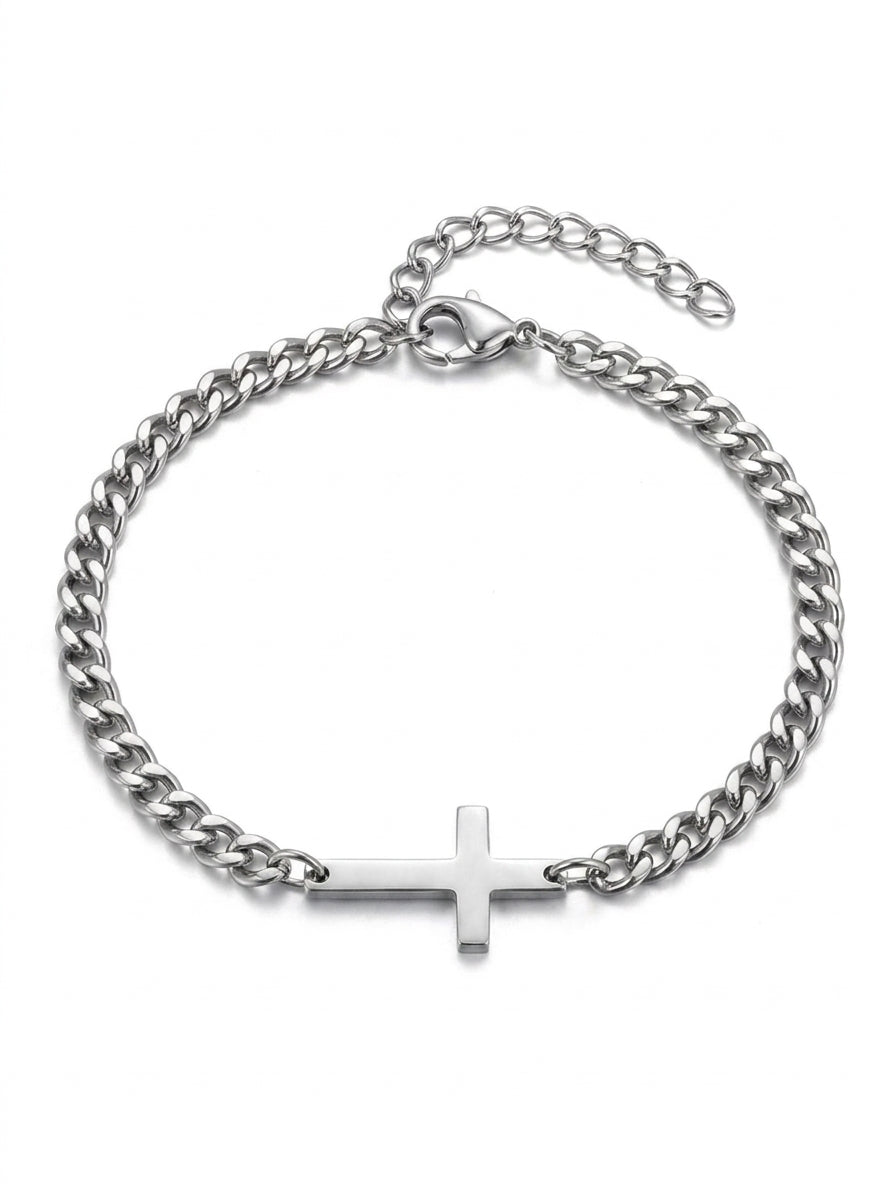 CROSS BRACELET | SILVER