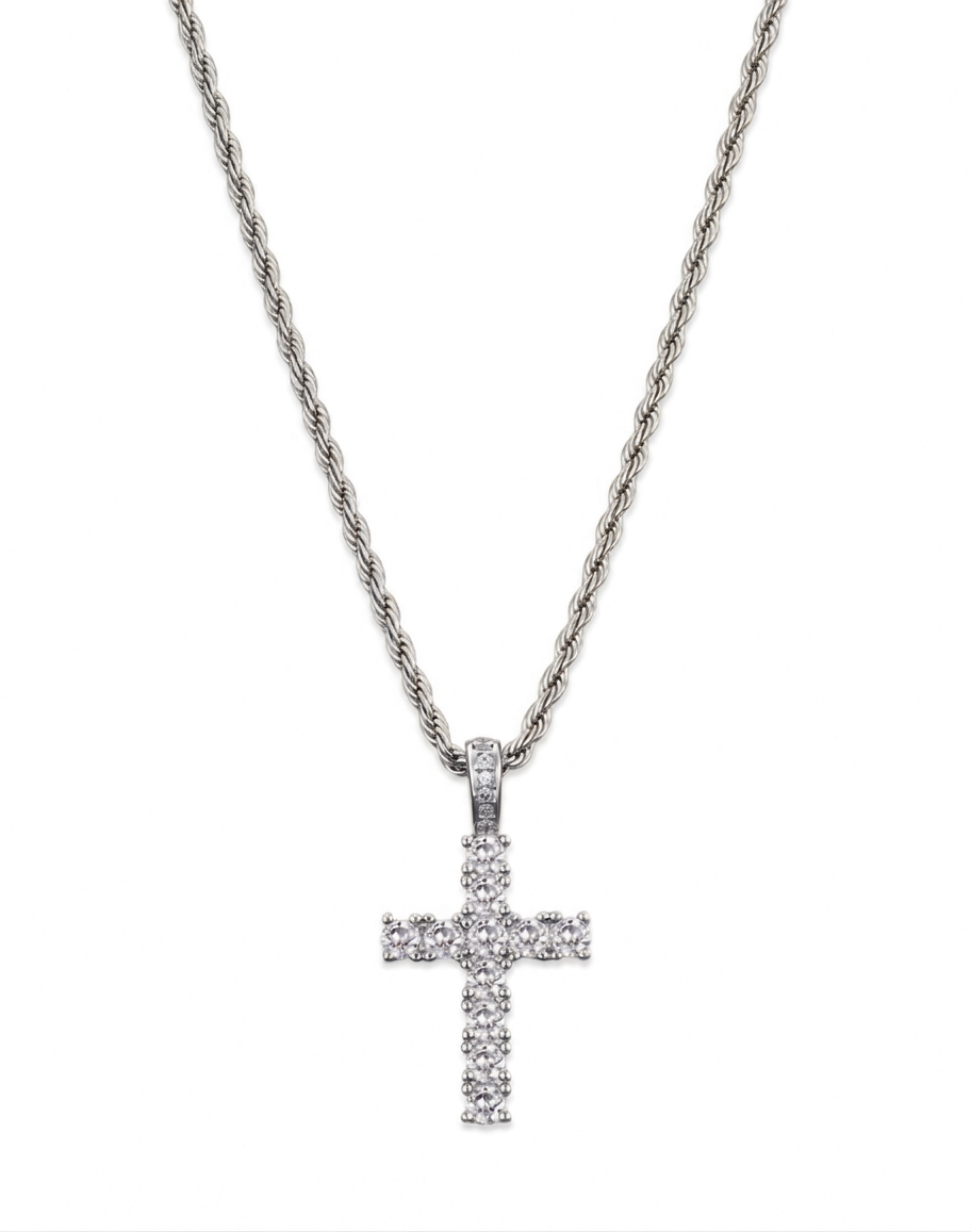 CELESTIAL CROSS CHAIN| SILVER
