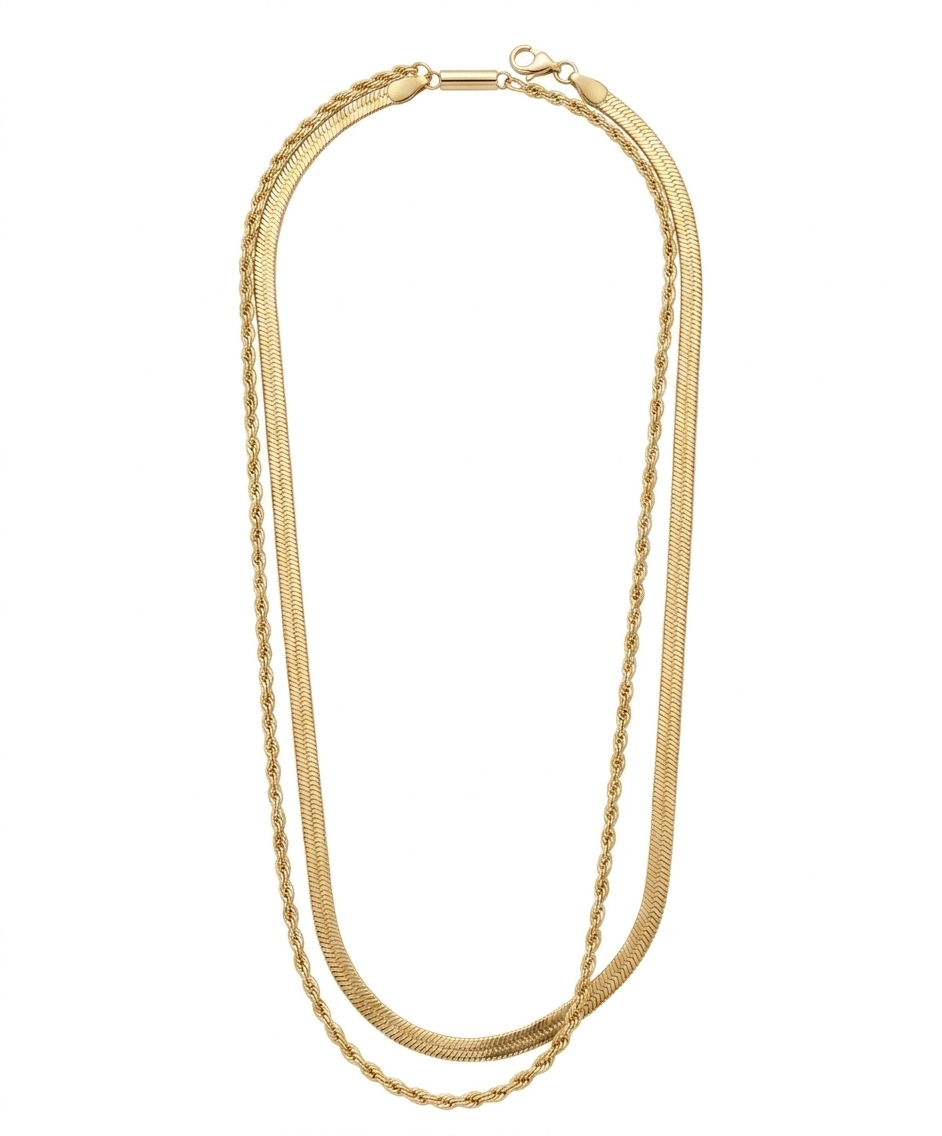 LAYERED CHAIN | 18K GOLD