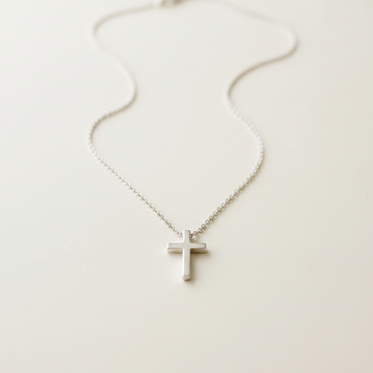 Colar Cruz Chain | Prata