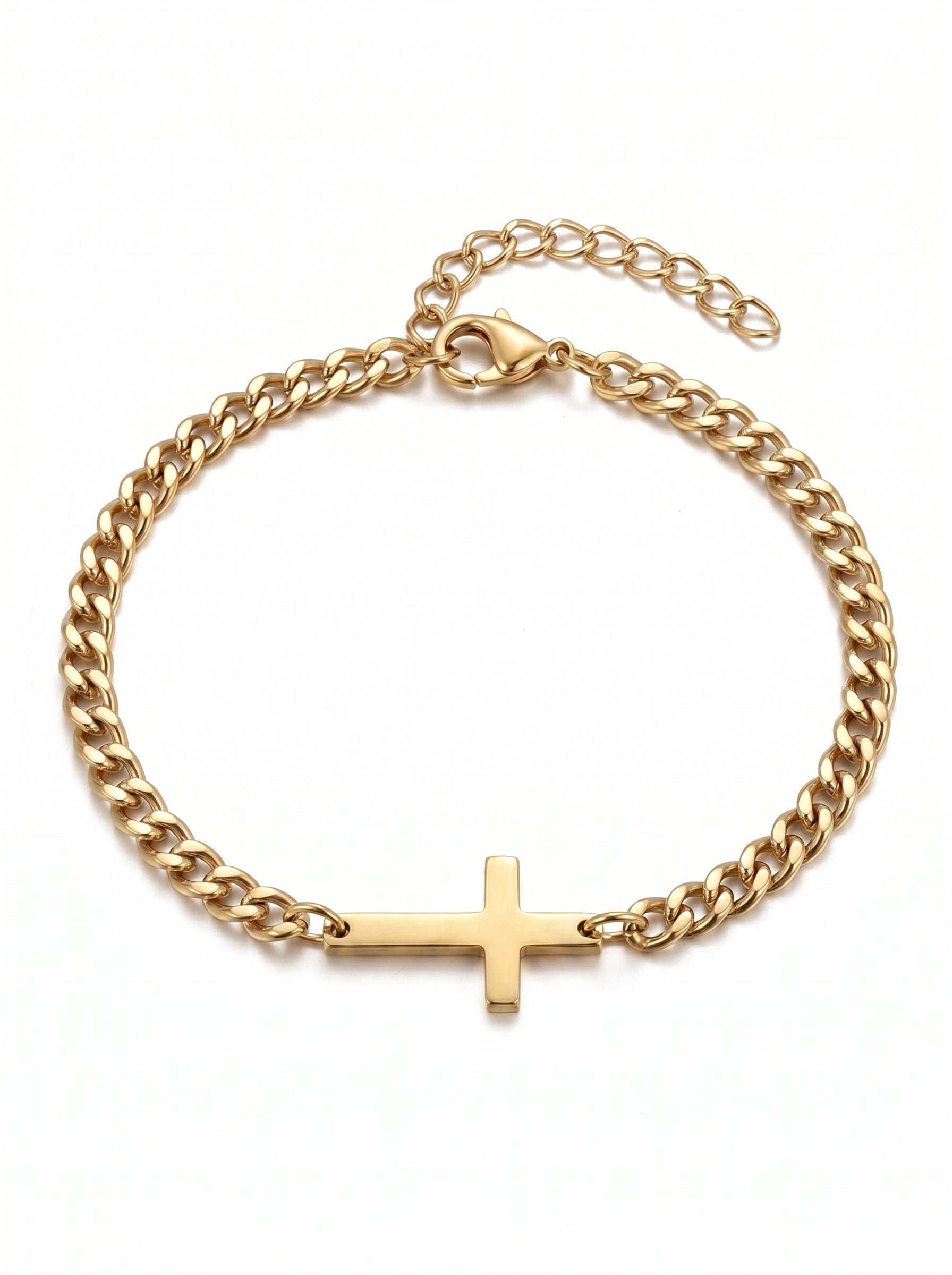 CROSS BRACELET | 18K GOLD